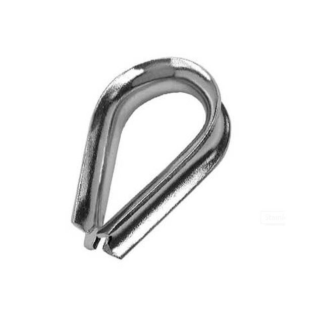 Wire Rope Eyelet Thimble in A4 (T316)  Marine Grade Stainless Steel - 10 mm